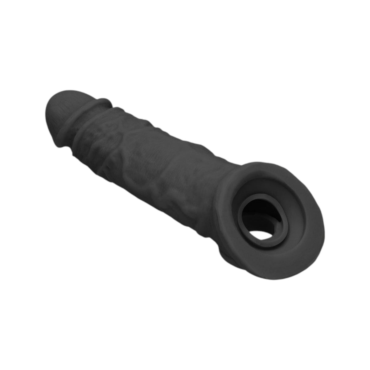 Penis Sleeve 8" Negro: La Funda Oscura Ultra-Real