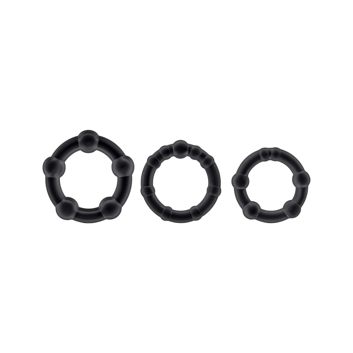 Beaded Cockrings Negro: Los Abalorios Negros