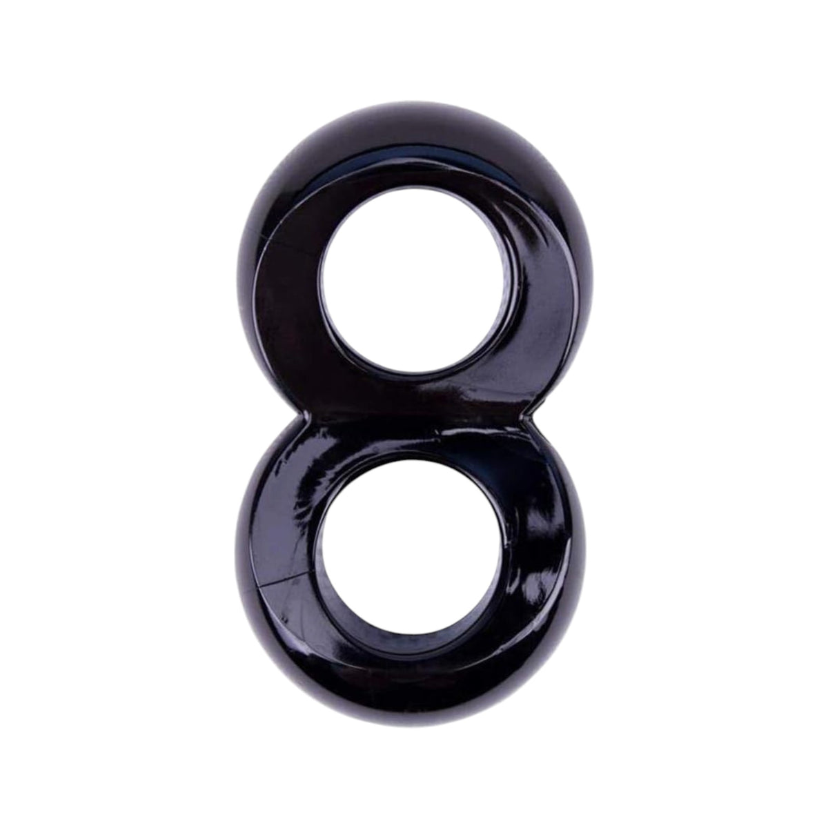 Duo Cock 8 Ball Ring Negro: El Doble Bola Negro