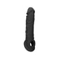Penis Sleeve 8" Negro: La Funda Oscura Ultra-Real