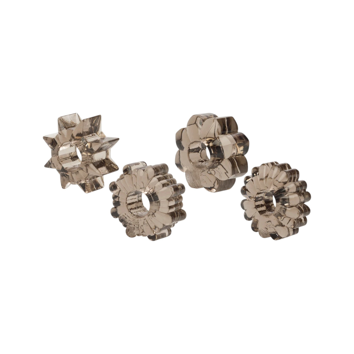 Super-Stretchy Humo: El Set de 4 Anillos Discretos