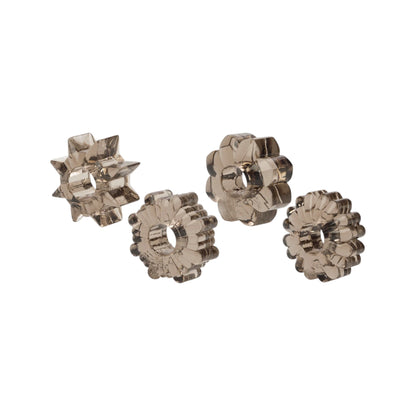 Super-Stretchy Humo: El Set de 4 Anillos Discretos